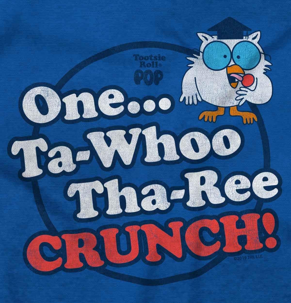 imageRetro Mr Owl How Many Licks Lollipop Graphic T Shirt Men or WomenHeather Sapphire