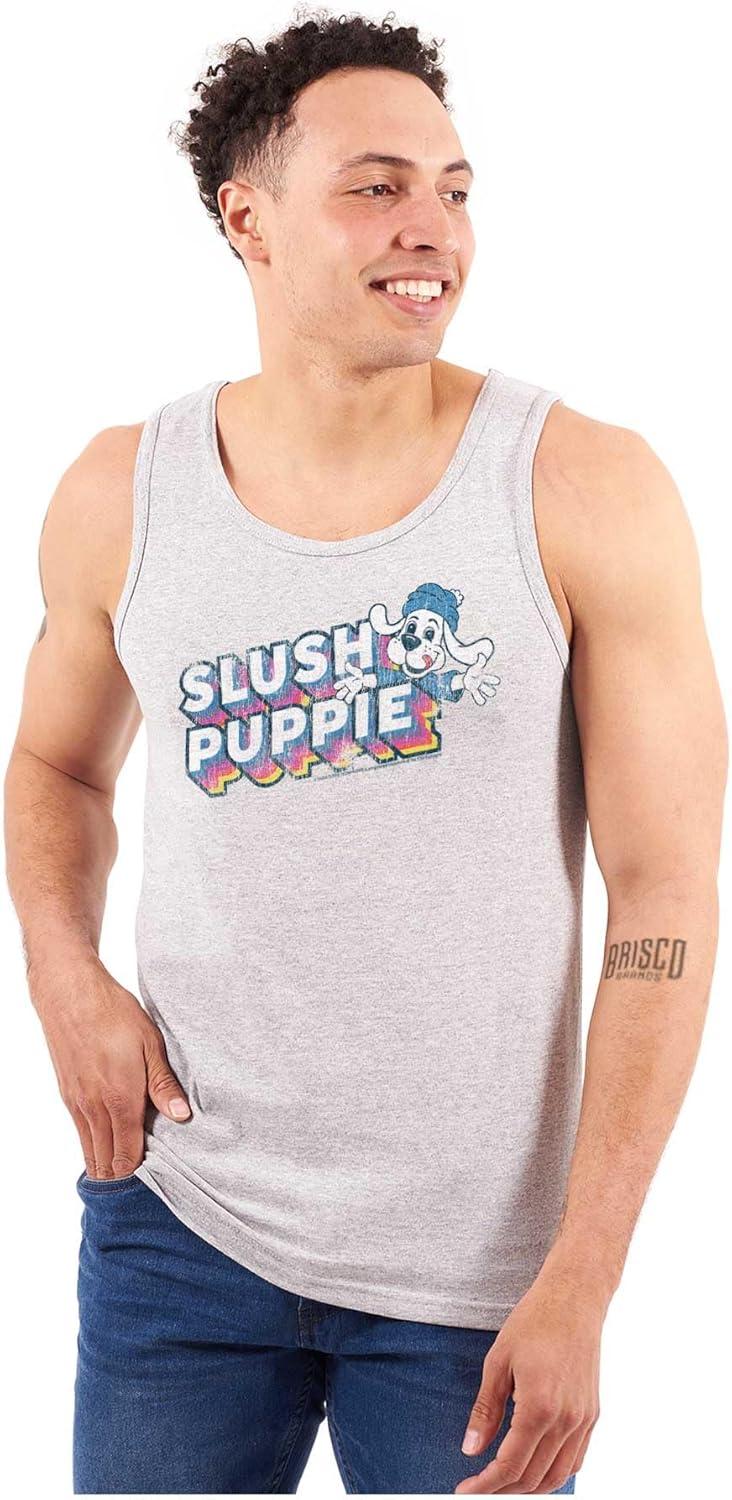 imageRetro Slush Puppie Vintage 80s Logo Tank Top T Shirts Men WomenSport Grey