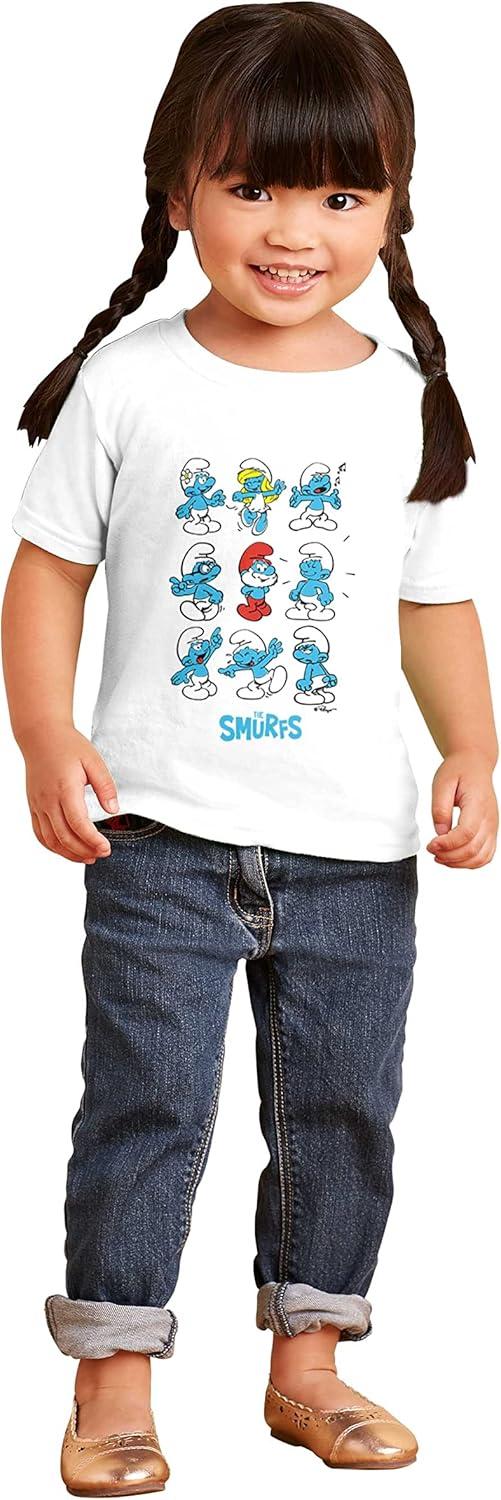 imageSmurfs Squad Papa Smurfette Cartoon Toddler Boy Girl T ShirtWhite