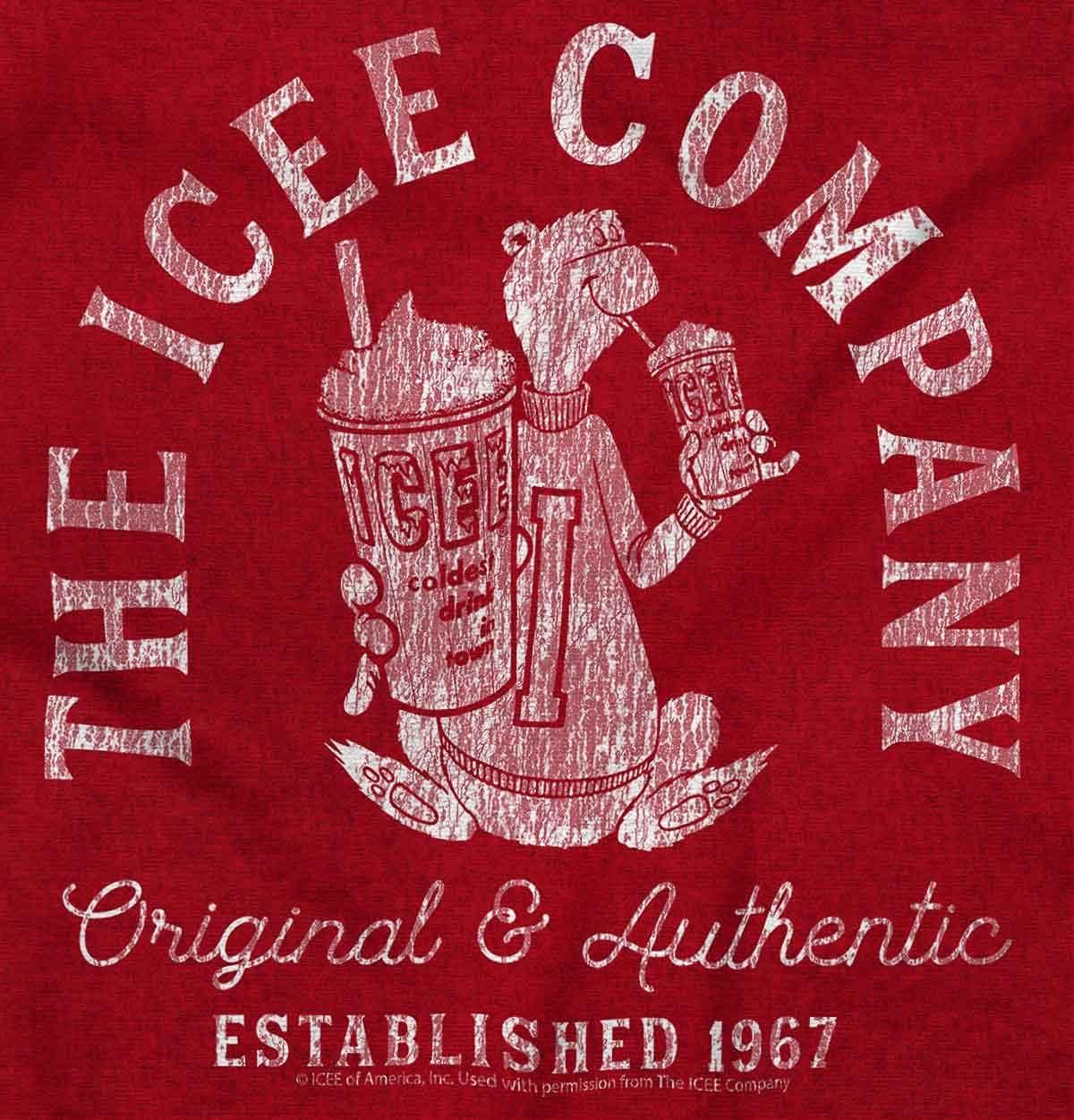 imageThe ICEE Company Vintage Polar Bear Logo Graphic T Shirt Men or WomenAntique Cherry Red