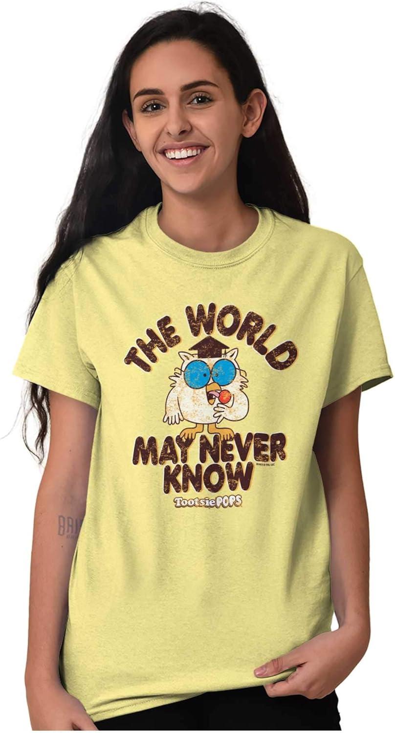 imageThe World May Never Know Tootsie Pop Graphic T Shirt Men or WomenYellow Haze