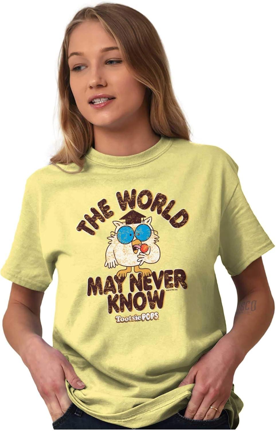 imageThe World May Never Know Tootsie Pop Graphic T Shirt Men or WomenYellow Haze