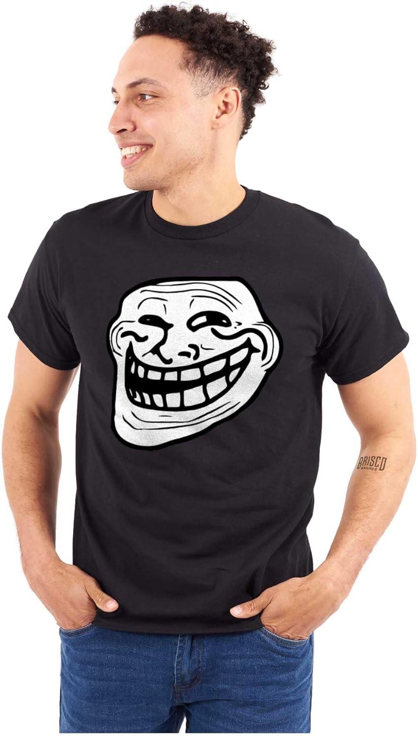 imageTroll Face Original Meme Smile Mad Graphic T Shirt Men or WomenBlack