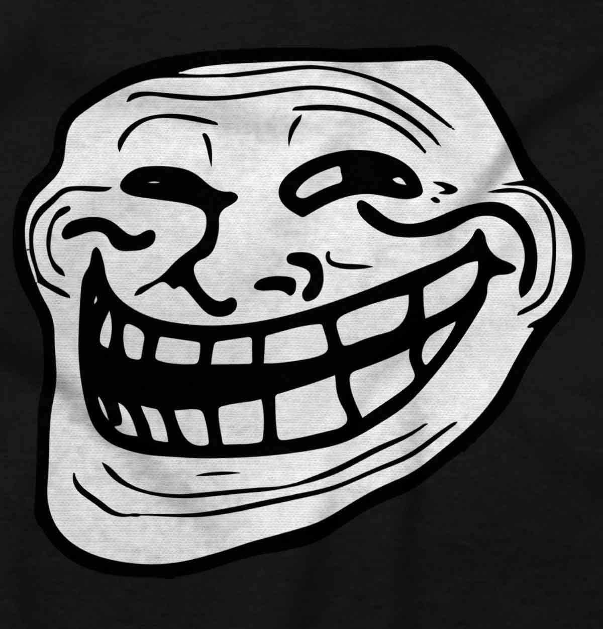 imageTroll Face Original Meme Smile Mad Graphic T Shirt Men or WomenBlack