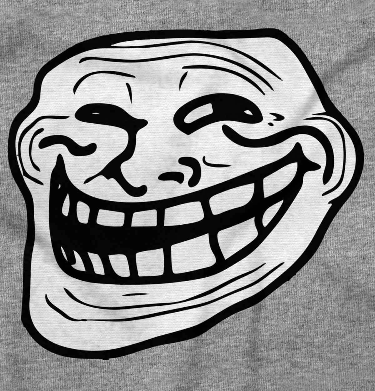 imageTroll Face Original Meme Smile Mad Graphic T Shirt Men or WomenSport Grey