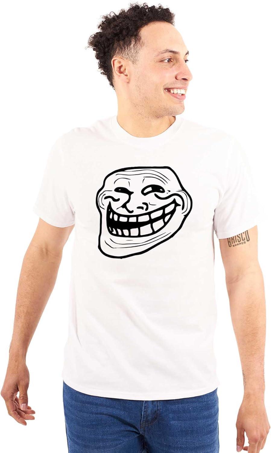 imageTroll Face Original Meme Smile Mad Graphic T Shirt Men or WomenWhite