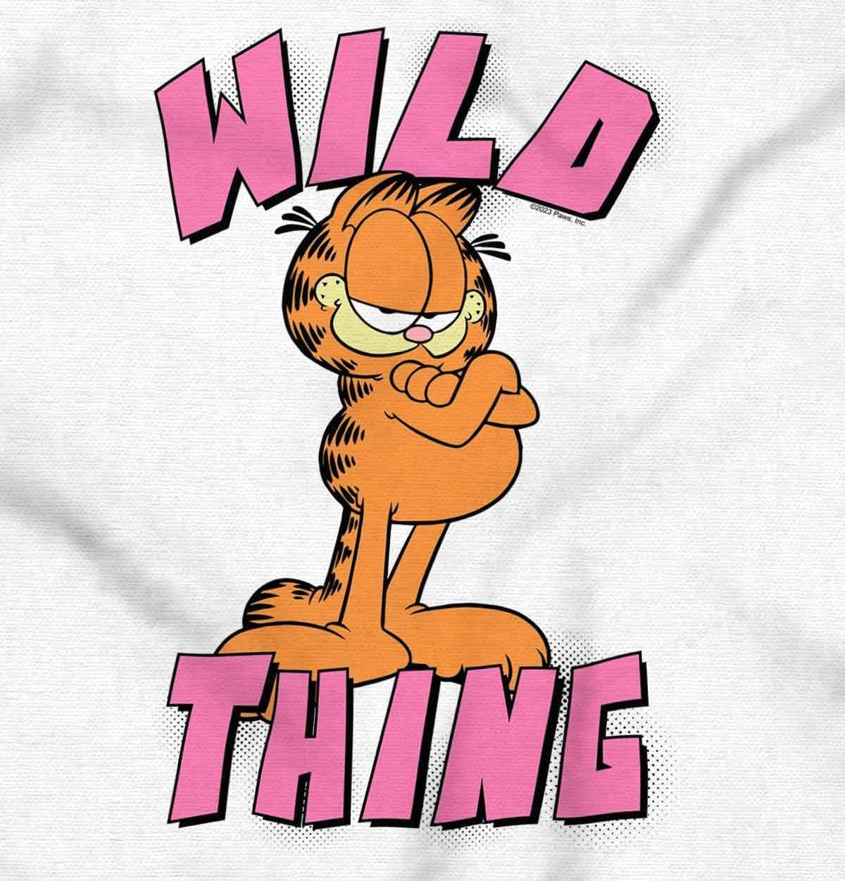 imageWomens Maternity Retro Garfield Cartoon Wild Thing Pregnancy DressWhite