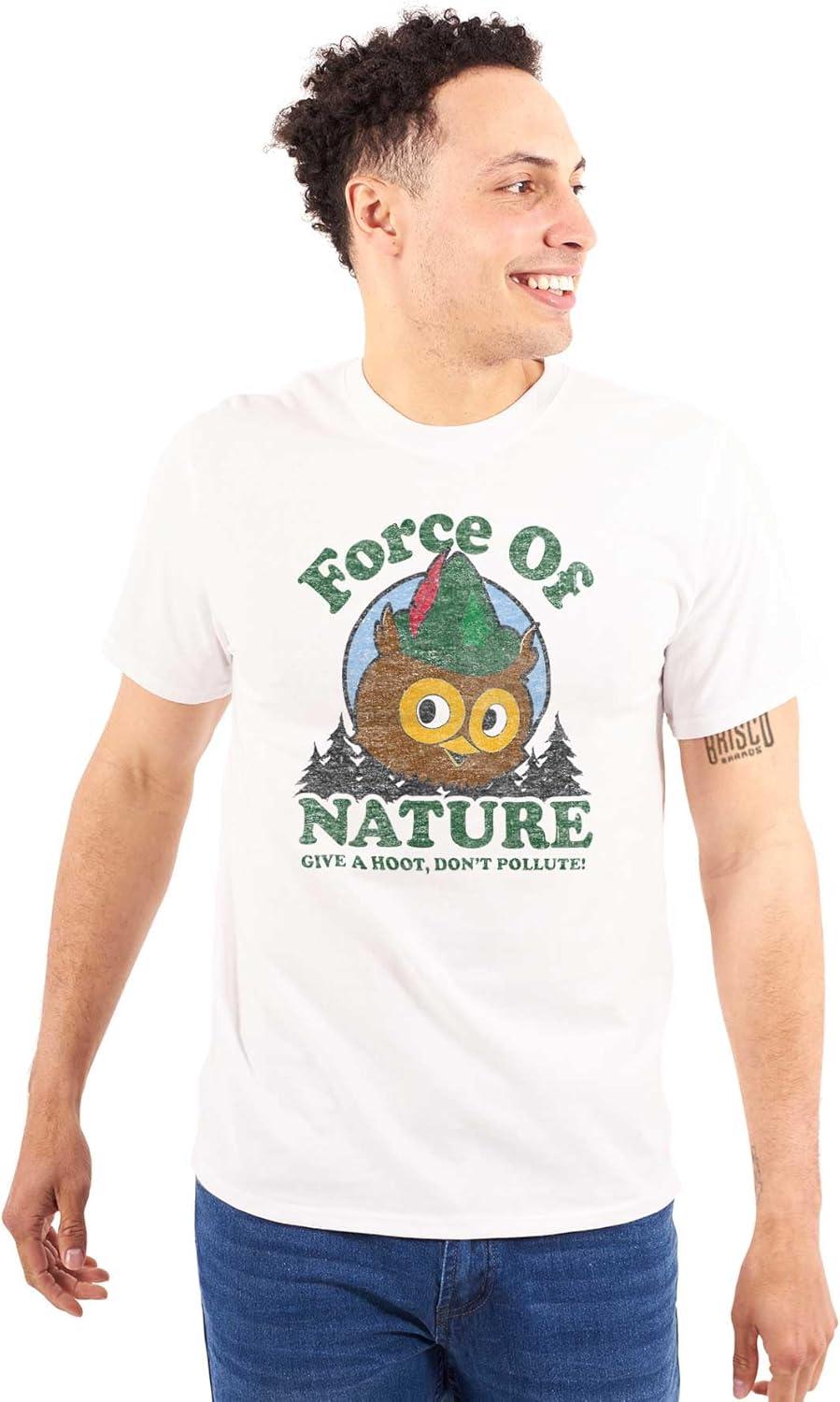 imageWoodsy Owl Give a Hoot About Nature Graphic T Shirt Men or WomenWhite