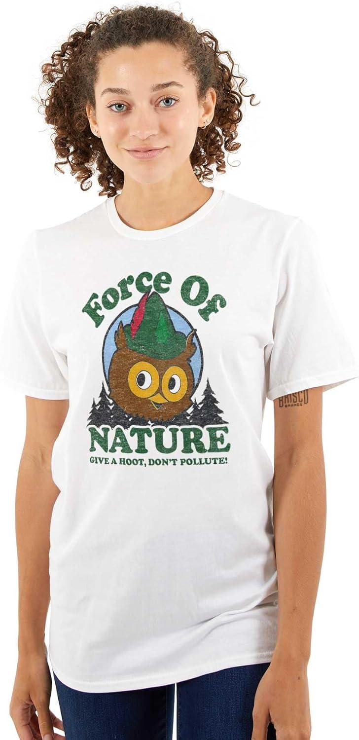 imageWoodsy Owl Give a Hoot About Nature Graphic T Shirt Men or WomenWhite