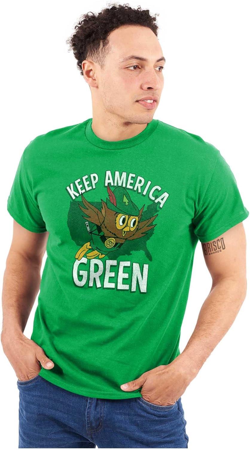 imageWoodsy Owl Keep America Green Graphic T Shirt Men or WomenIrish Green