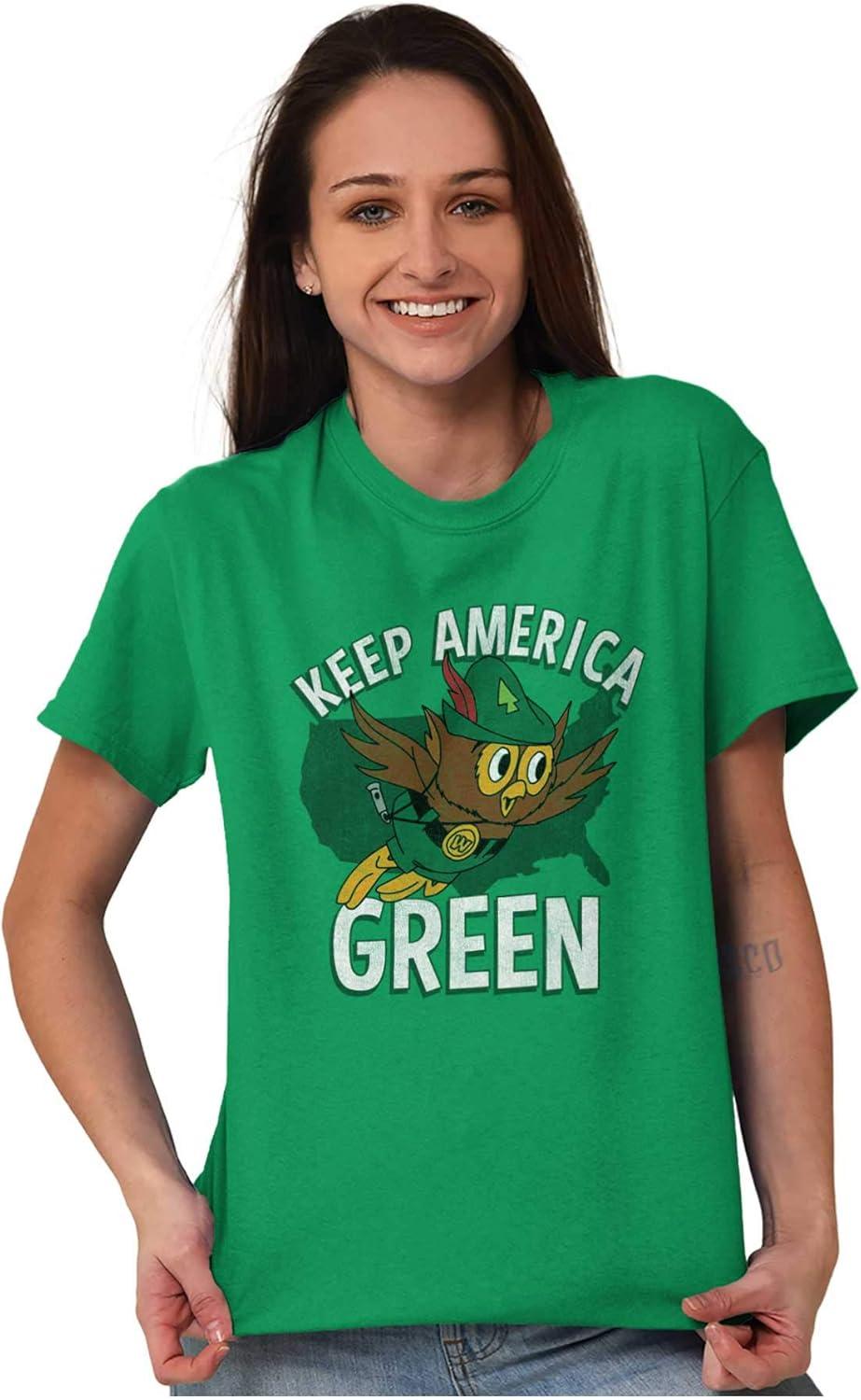 imageWoodsy Owl Keep America Green Graphic T Shirt Men or WomenIrish Green
