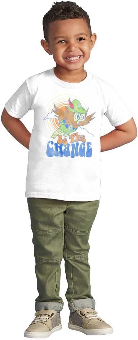 imageWoodsy Owl Vintage Be The Change Toddler Boy Girl T ShirtWhite