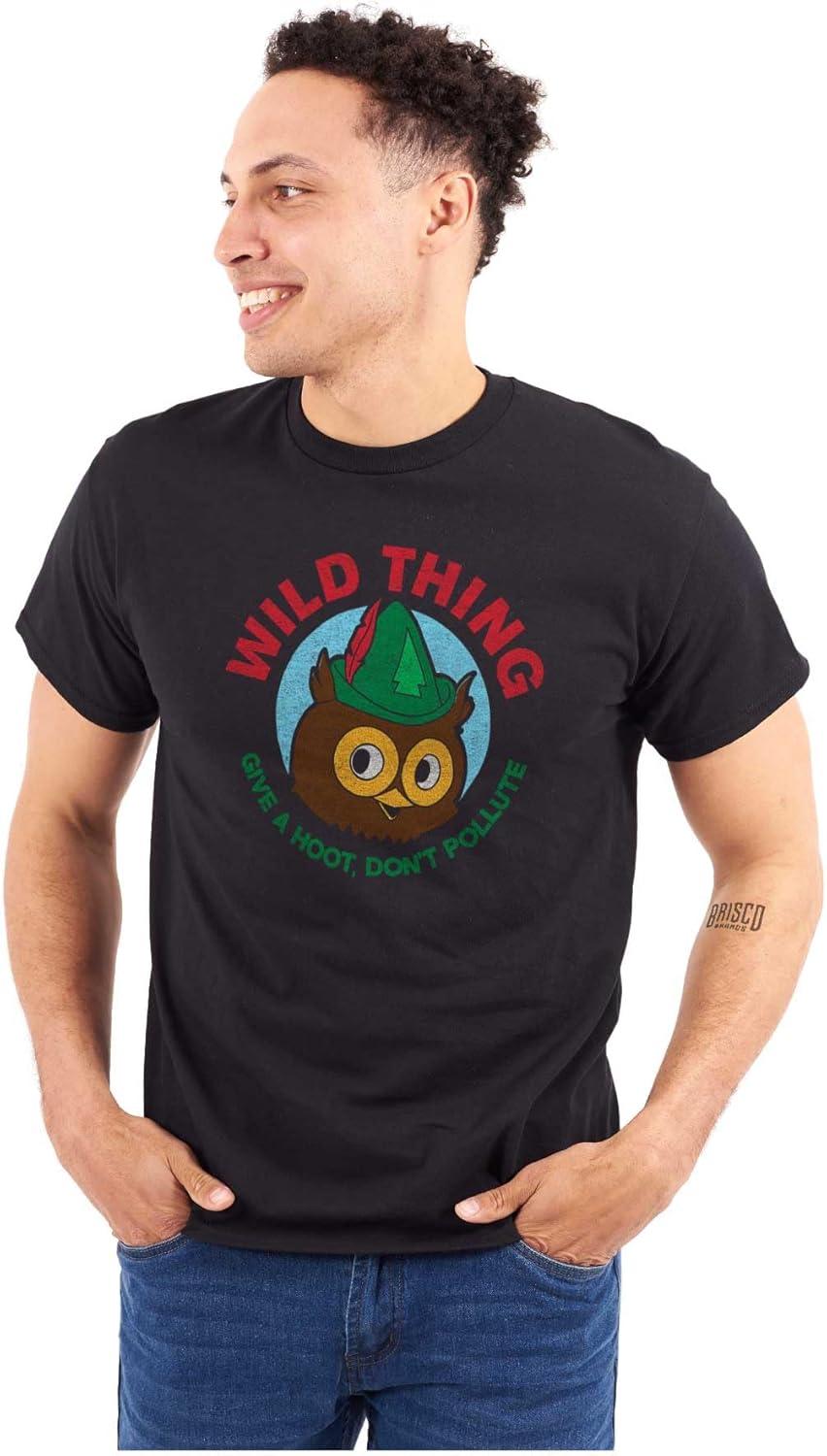 imageWoodsy Owl Wild Thing Dont Pollute Graphic T Shirt Men or WomenBlack