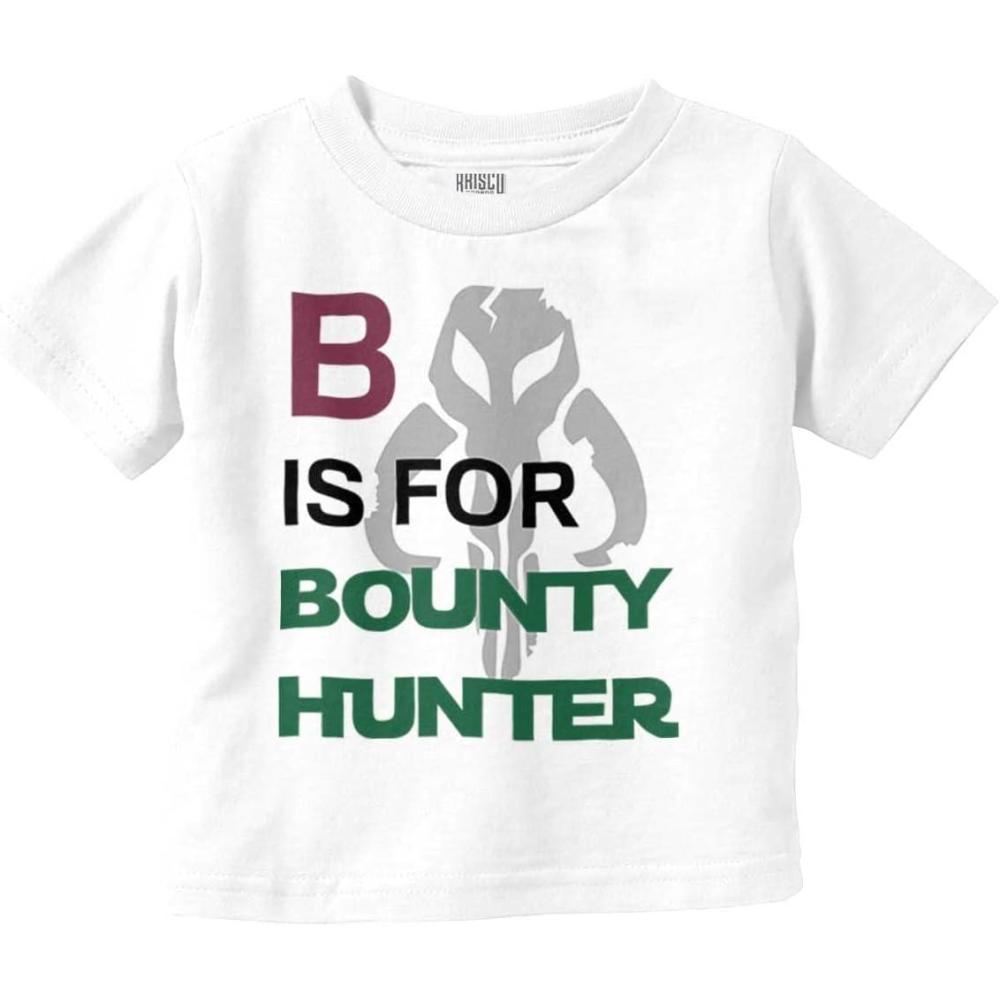 imageB is for Bounty Hunter Dark Galaxy Toddler Boy Girl T ShirtWhite