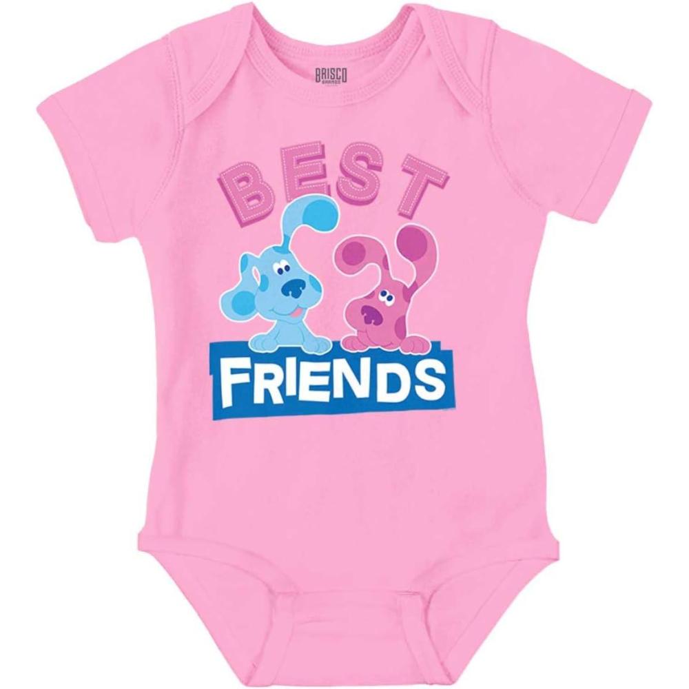 imageBrisco Brands Blues Clues Magenta Best Friends Baby Romper Boys or GirlsPink