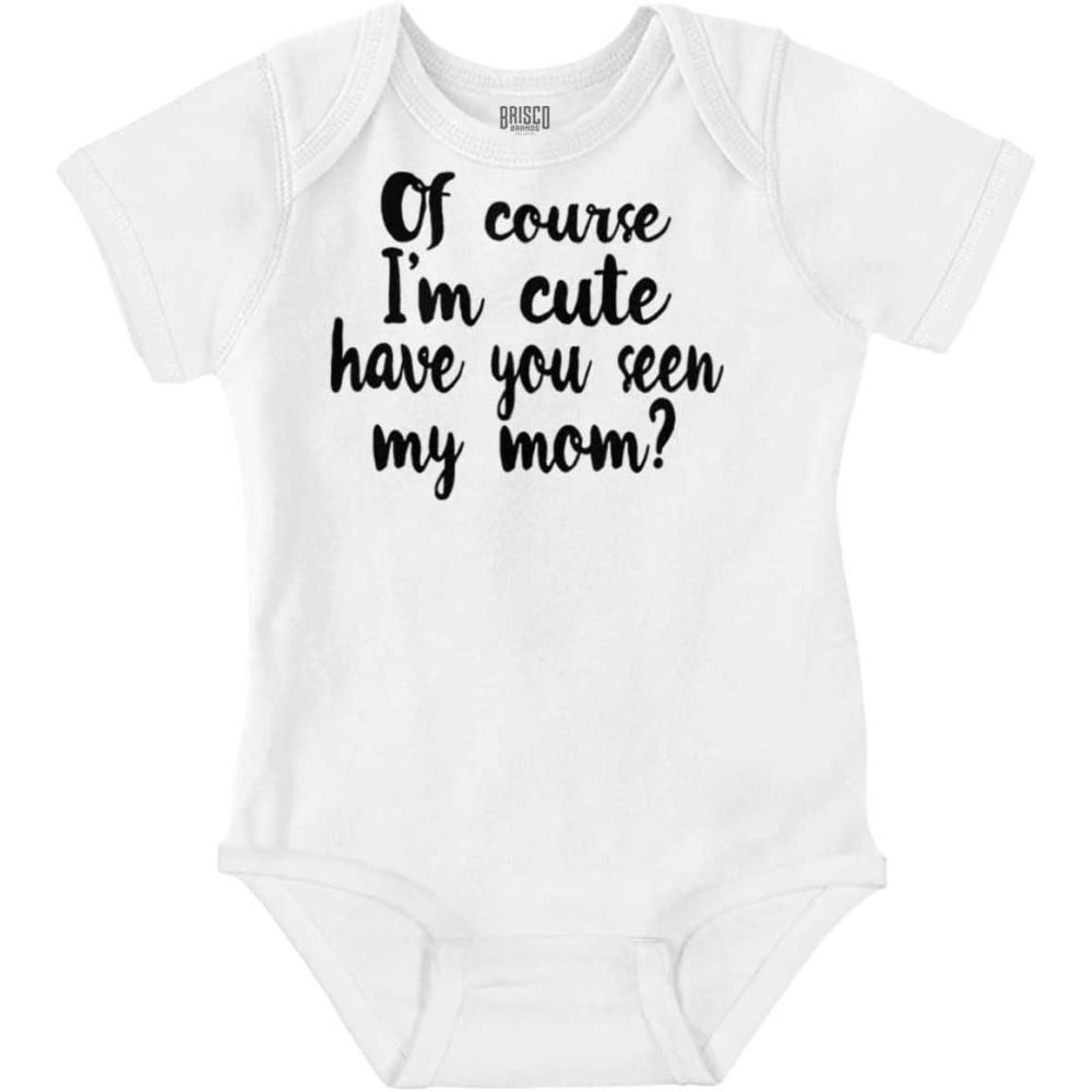 imageBrisco Brands Cute Like Mom New Daughter Adorable Baby Bodysuit Jumper GirlsWhite