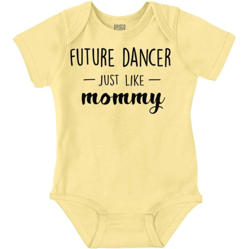 imageBrisco Brands Future Dancer Like Mommy Daughter Baby Bodysuit Jumper GirlsBanana
