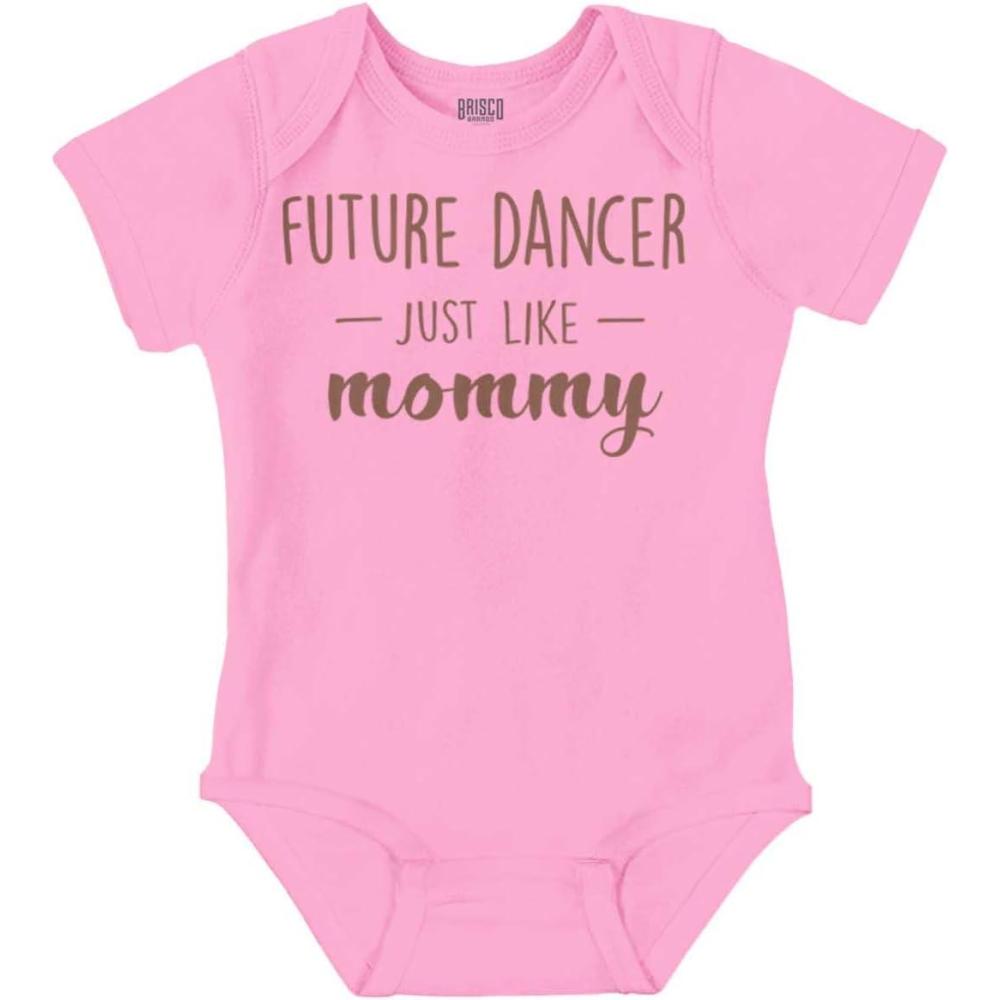 imageBrisco Brands Future Dancer Like Mommy Daughter Baby Bodysuit Jumper GirlsPink