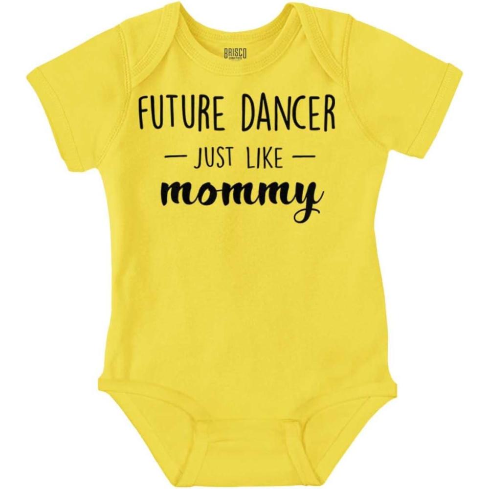 imageBrisco Brands Future Dancer Like Mommy Daughter Baby Bodysuit Jumper GirlsZest