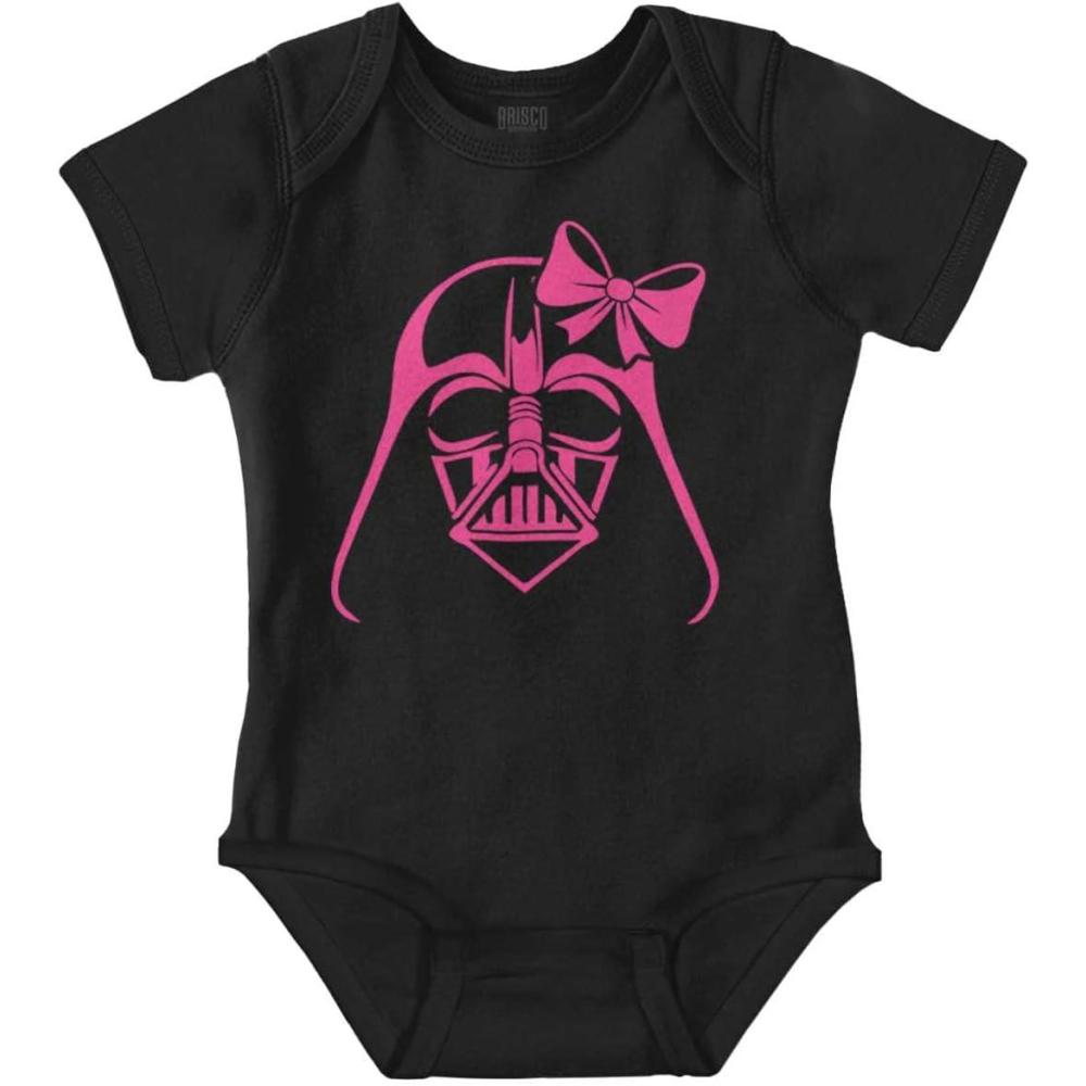 imageBrisco Brands Girly Cute Sci Fi Villain Funny Cool Baby Bodysuit Jumper GirlsBlack