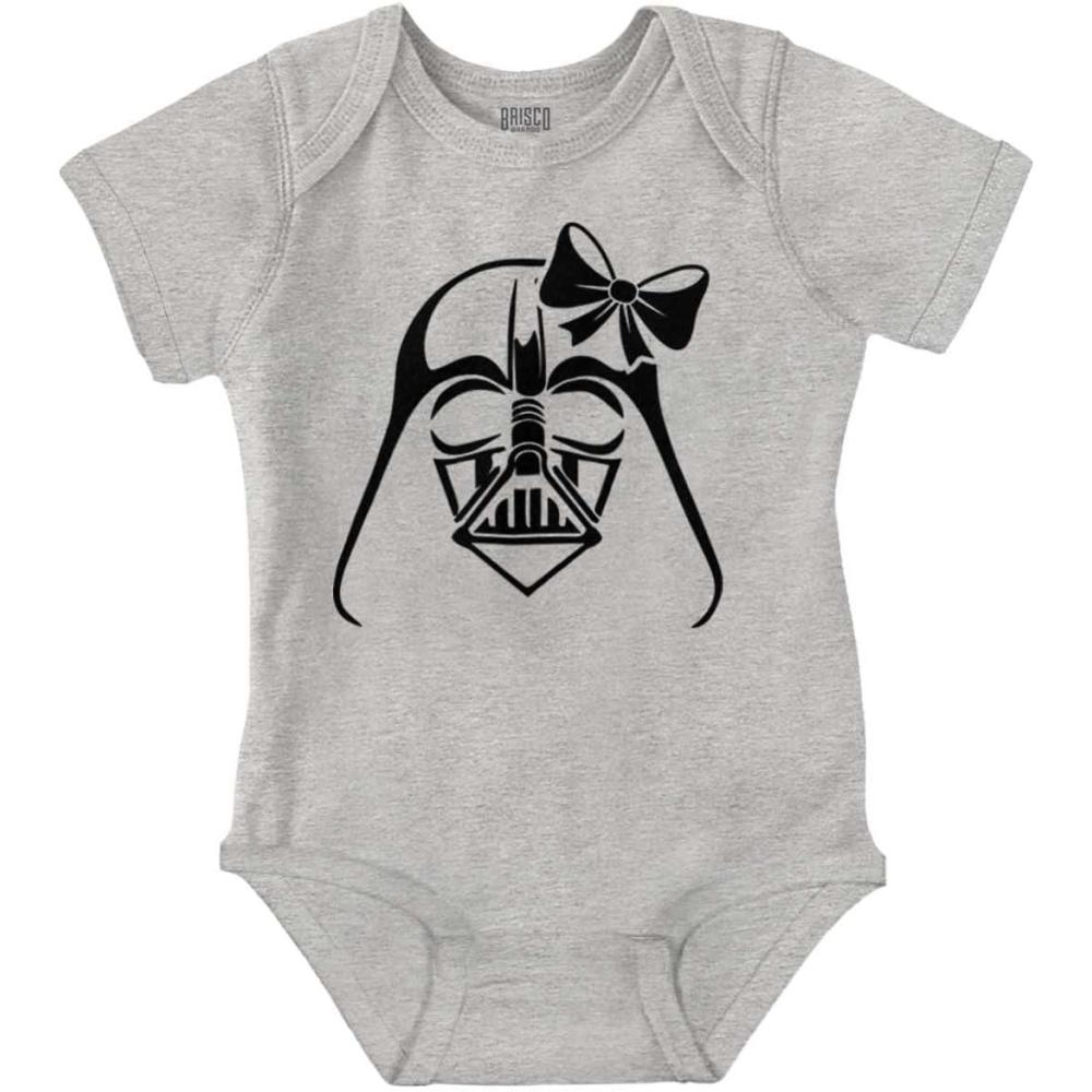 imageBrisco Brands Girly Cute Sci Fi Villain Funny Cool Baby Bodysuit Jumper GirlsHeather