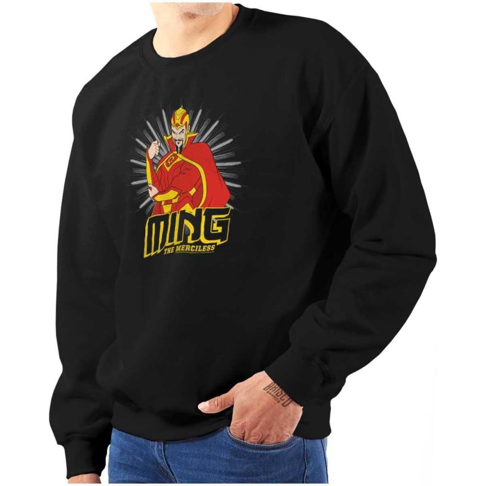 imageBrisco Brands Ming Merciless Flash Gordon Comics Sweatshirt for Men or WomenBlack