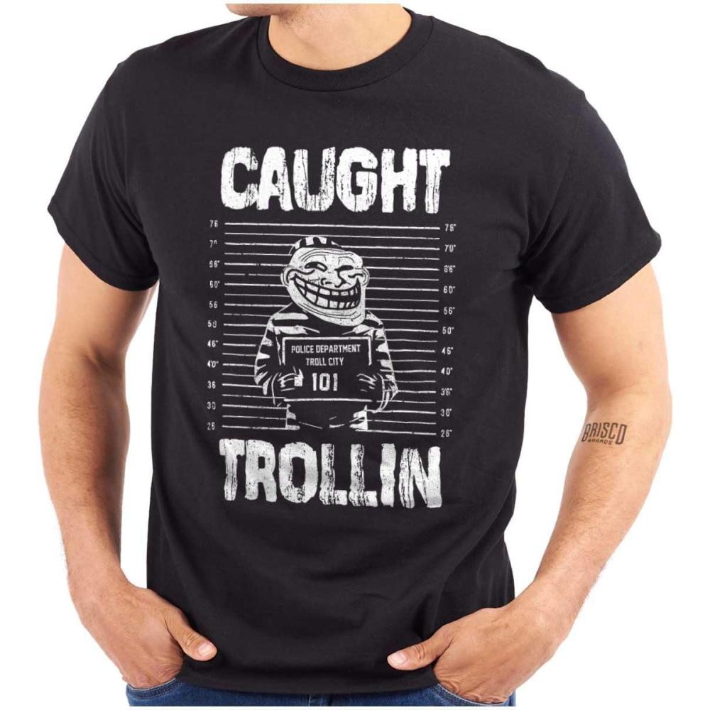 imageBrisco Brands Troll Face Trollface Internet Meme Graphic T Shirt Men or WomenBlack