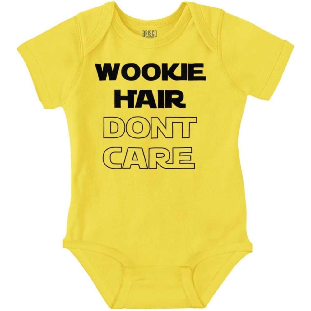 imageBrisco Brands Wookie Hair Dont Care Dark Galaxy Baby Romper Boys or GirlsZest