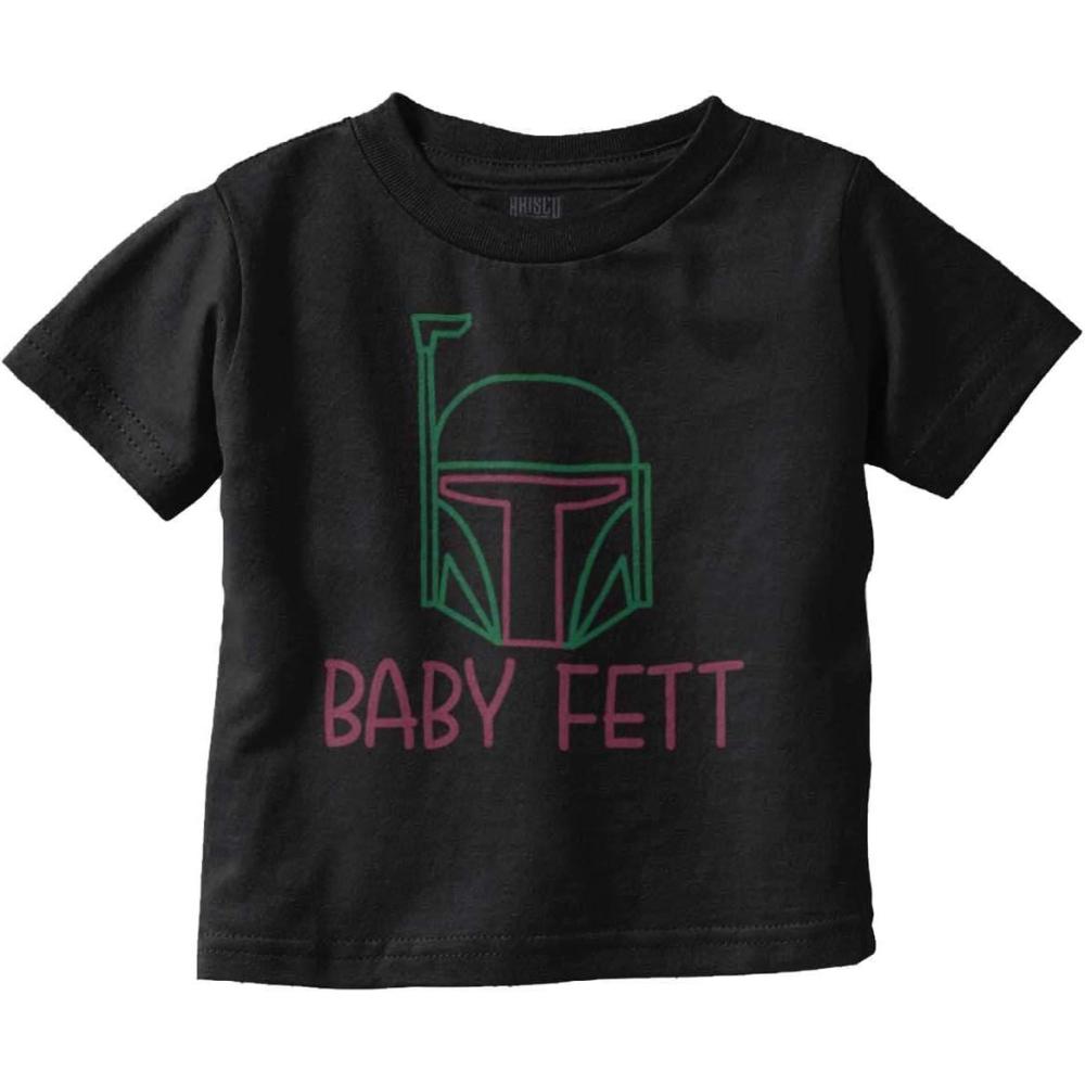 imageGalactic Bounty Hunter Babies Cute Toddler Boy Girl T ShirtBlack