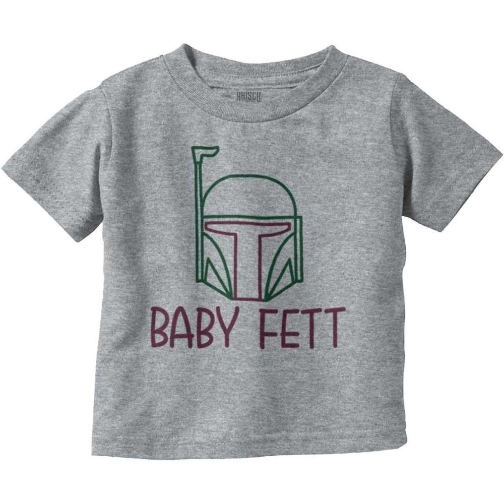 imageGalactic Bounty Hunter Babies Cute Toddler Boy Girl T ShirtHeather