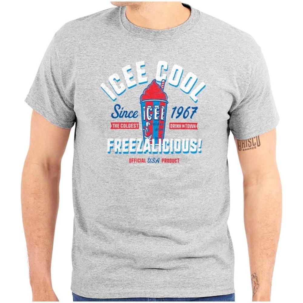 imageICEE Vintage Retro Graphic T Shirt Men or WomenSport Grey