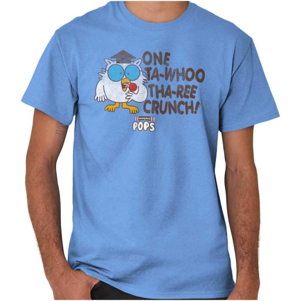 imageMr Owl Tootsie Roll Pop Vintage Logo Graphic T Shirt Men or WomenCarolina Blue