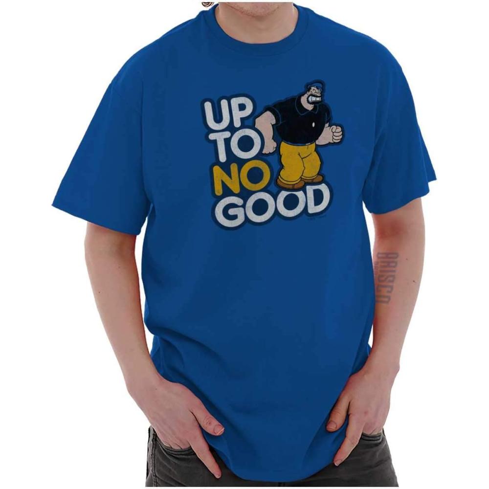 imagePopeye Bluto Up to No Good Funny Cool Graphic T Shirt Men or WomenRoyal
