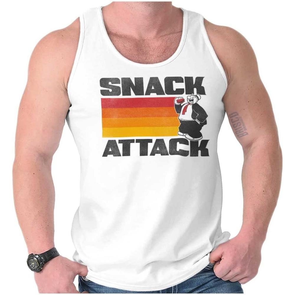 imagePopeye Wimpy Snack Attach Funny Retro Tank Top T Shirts Men WomenWhite