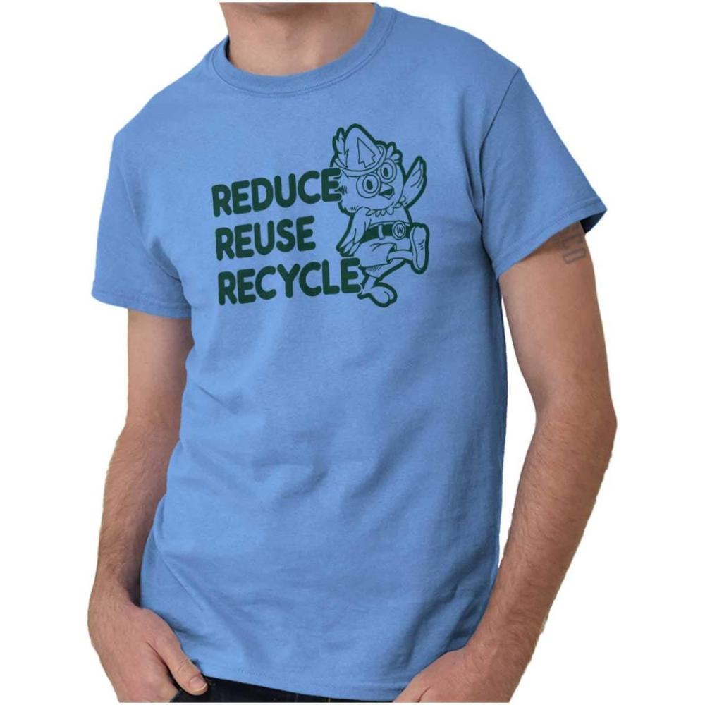 imageReduce Reuse Recycle Woodsy Owl Graphic T Shirt Men or WomenCarolina Blue