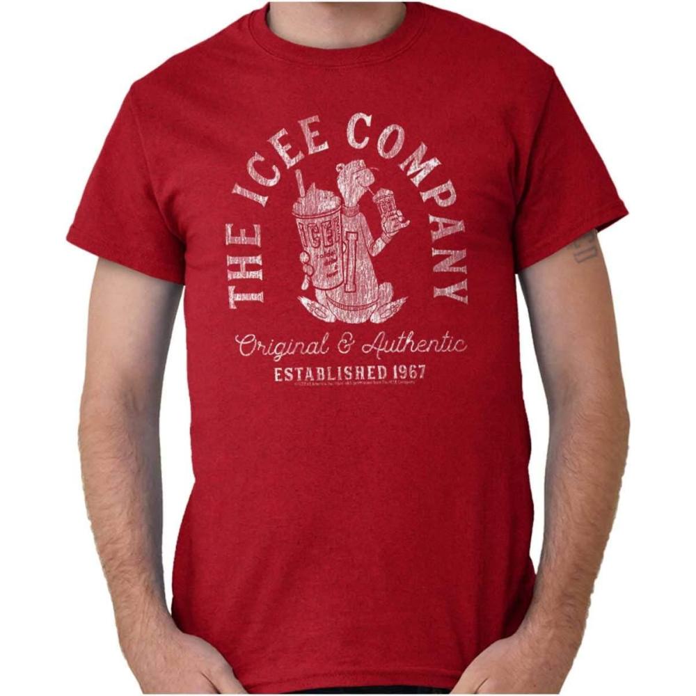 imageThe ICEE Company Vintage Polar Bear Logo Graphic T Shirt Men or WomenAntique Cherry Red