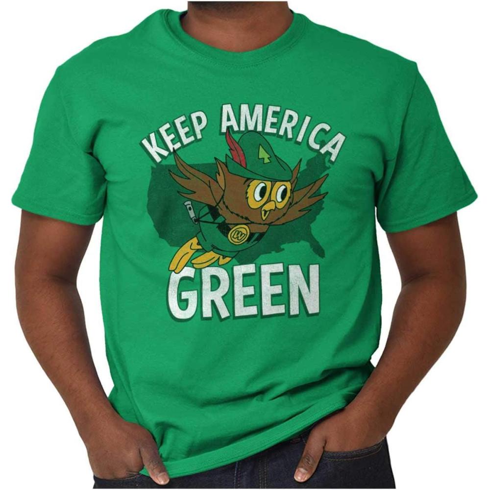 imageWoodsy Owl Keep America Green Graphic T Shirt Men or WomenIrish Green