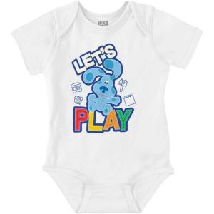 Brisco Brands Blues Clues and Friends Lets Play Baby Romper Boys or Girls(White)