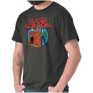 Brisco Brands Flash Gordon Comic Ming Characters Graphic T Shirt Men or Women(Dark Heather)