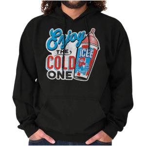 Brisco Brands Icee Enjoy The Cold One Officially Hoodie Sweatshirt Women Men(Black)