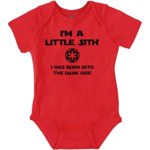 Brisco Brands Little Space Dark Galaxy Baby Baby Romper Boys or Girls(Red)