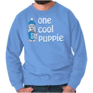 Brisco Brands One Slush Puppie Vintage Logo Sweatshirt for Men or Women(Carolina Blue)