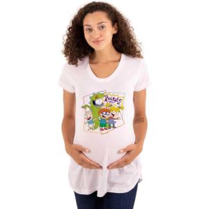 Brisco Brands Womens Maternity Rugrats Reptar Cartoon Characters T Shirt Tee