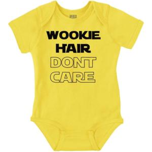 Brisco Brands Wookie Hair Dont Care Dark Galaxy Baby Romper Boys or Girls(Zest)