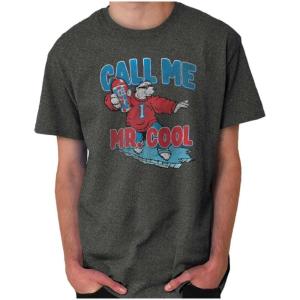 Call Me Mr. Vintage ICEE Polar Bear Mens Graphic T Shirt Tees(Graphite Heather)