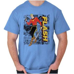 Flash Gordon Vintage Comic Strips Graphic T Shirt Men or Women(Carolina Blue)