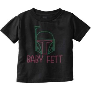 Galactic Bounty Hunter Babies Cute Toddler Boy Girl T Shirt(Black)