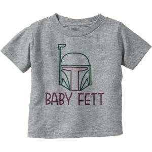 Galactic Bounty Hunter Babies Cute Toddler Boy Girl T Shirt(Heather)