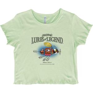 Gill McFinn Fishing Lure Hornet Fish Juniors Lettuce Trim Crop Top Womens Baby Tee(Mint Green)