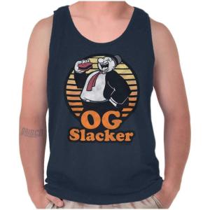 Popeye Wimpy OG Slacker Funny Retro Tank Top T Shirts Men Women(Navy)